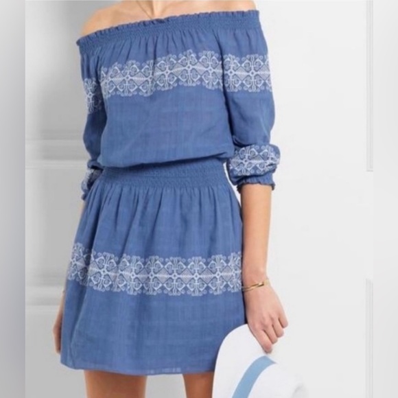 Tory Burch Dresses & Skirts - Tory Burch Loretta off the shoulder linen dress size M